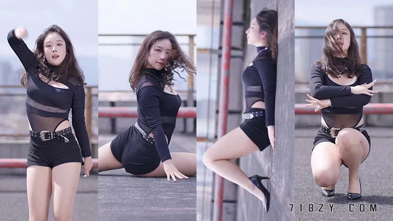 B站UP主 - 小狐狸fearless秋天的天台好冷4K热舞弹幕版-718主播社区